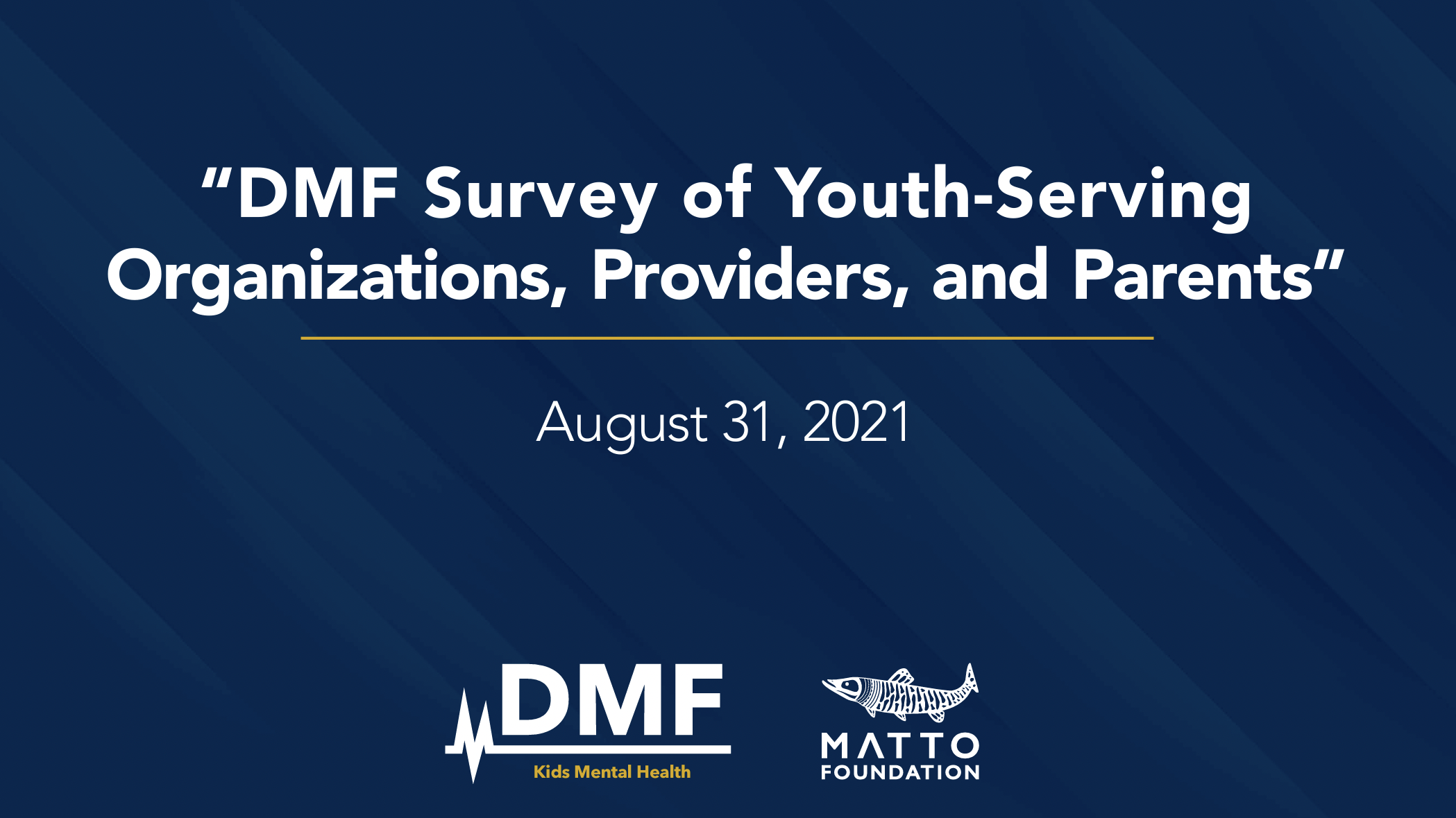 2021 DMF Survey Wellness Report cover